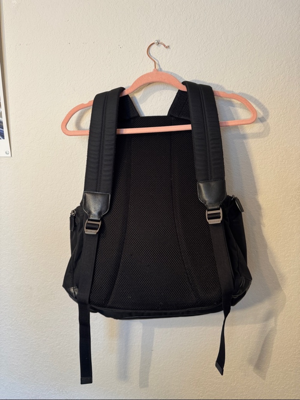 Coach Black Nylon Men’s Backpack with Front Buckle - Picture 5 of 8